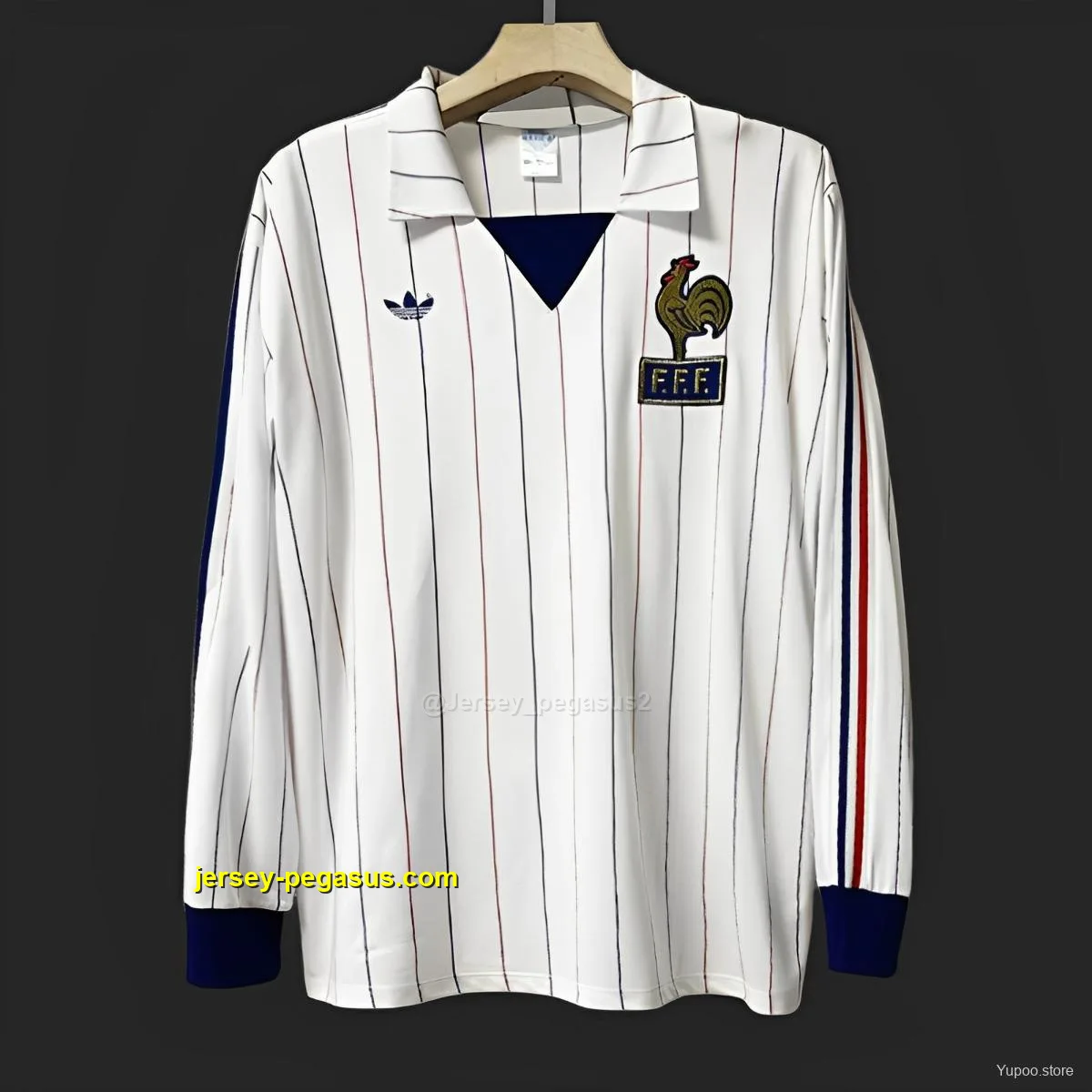 Retro 1982 France Away Long Sleeve Jersey Retro 1982 France Away Long Sleeve Jersey