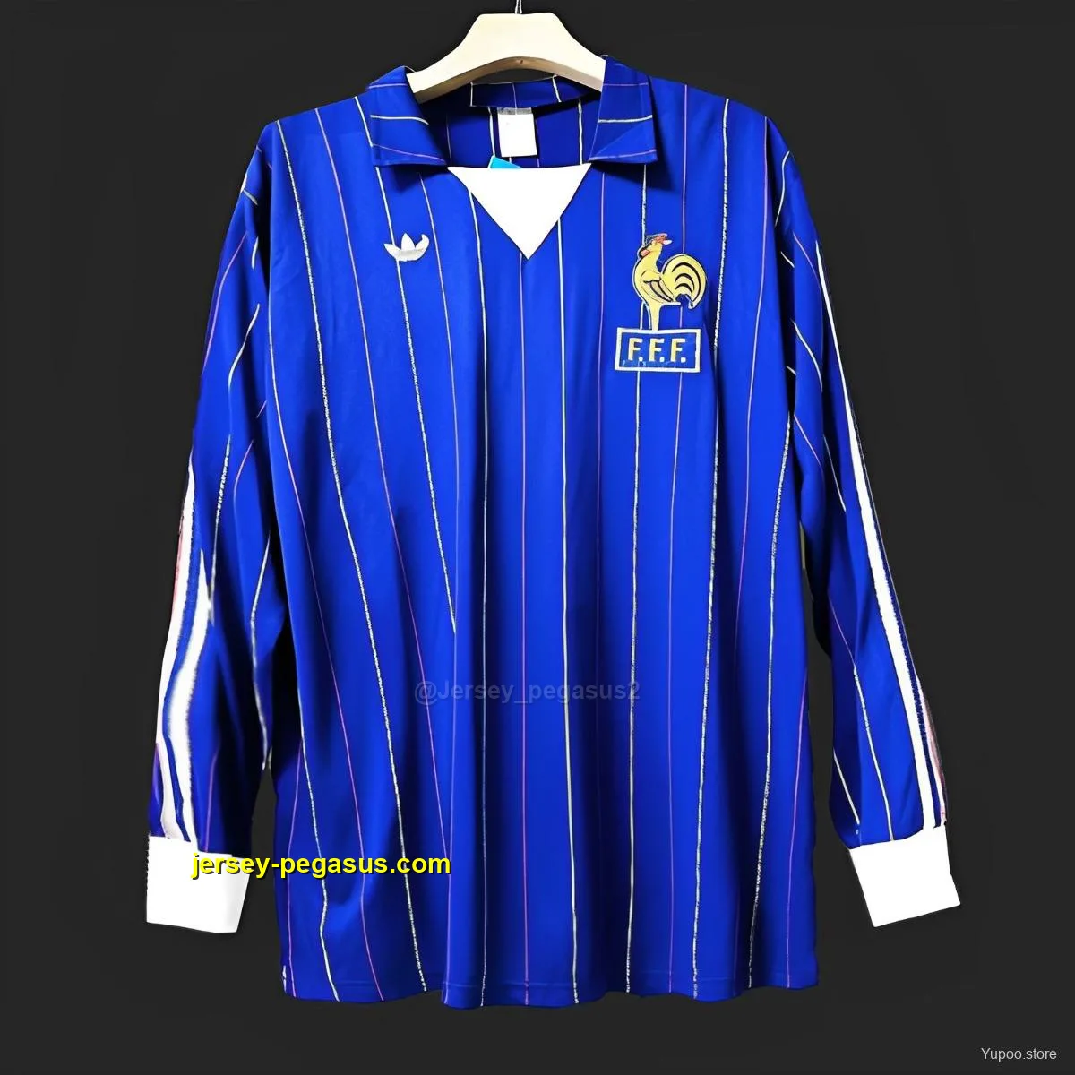 Retro 1982 France Home Long Sleeve Jersey Retro 1982 France Home Long Sleeve Jersey