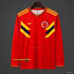 Retro 1990 Colombia Away Long Sleeve Jersey