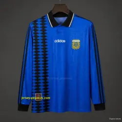 Retro 1994 Argentina Home Long Sleeve Jersey
