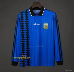 Retro 1994 Argentina Home Long Sleeve Jersey