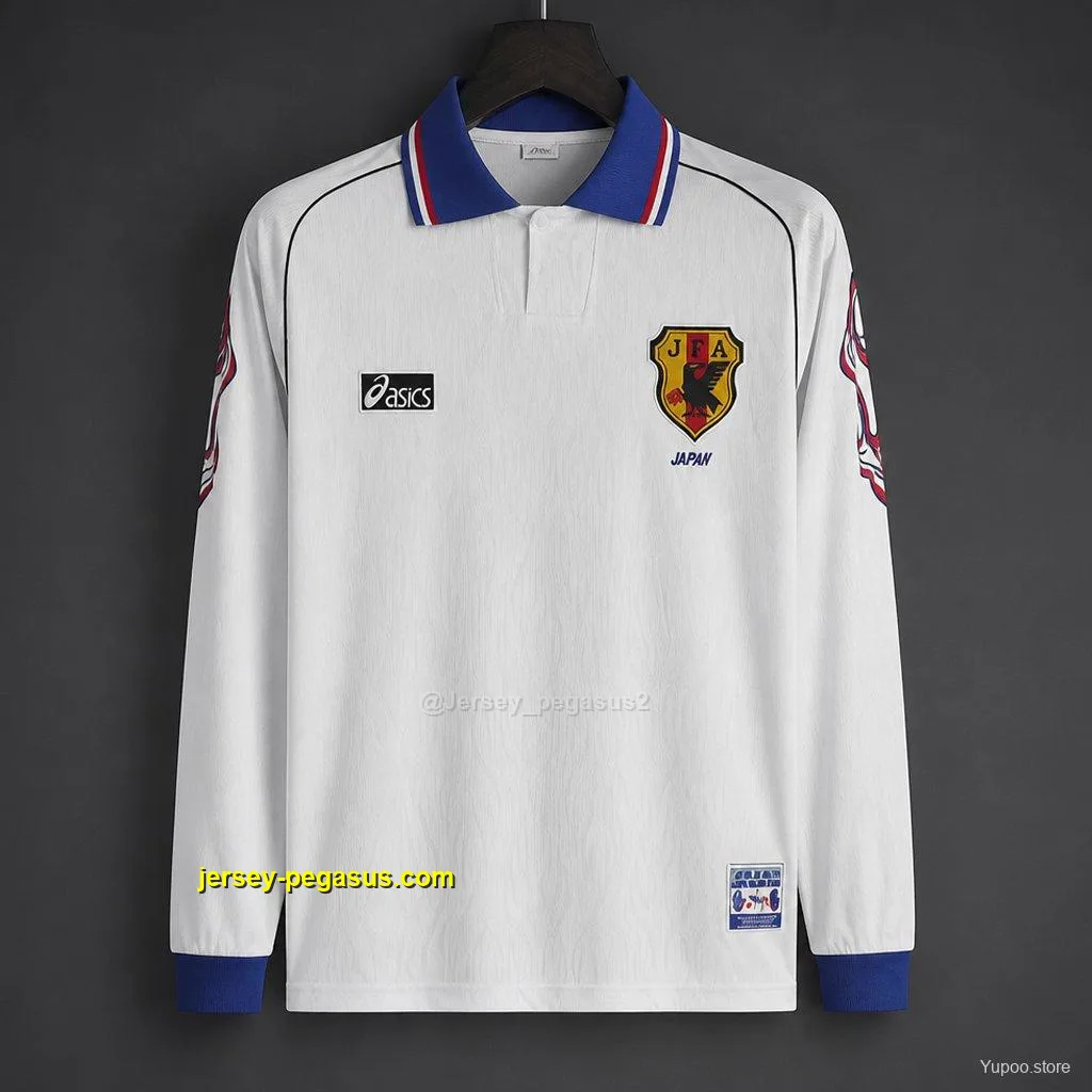 Retro 1998 Japan White Long Sleeve Jersey Retro 1998 Japan White Long Sleeve Jersey