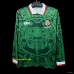 Retro 1998 Mexico Home Long Sleeve Jersey