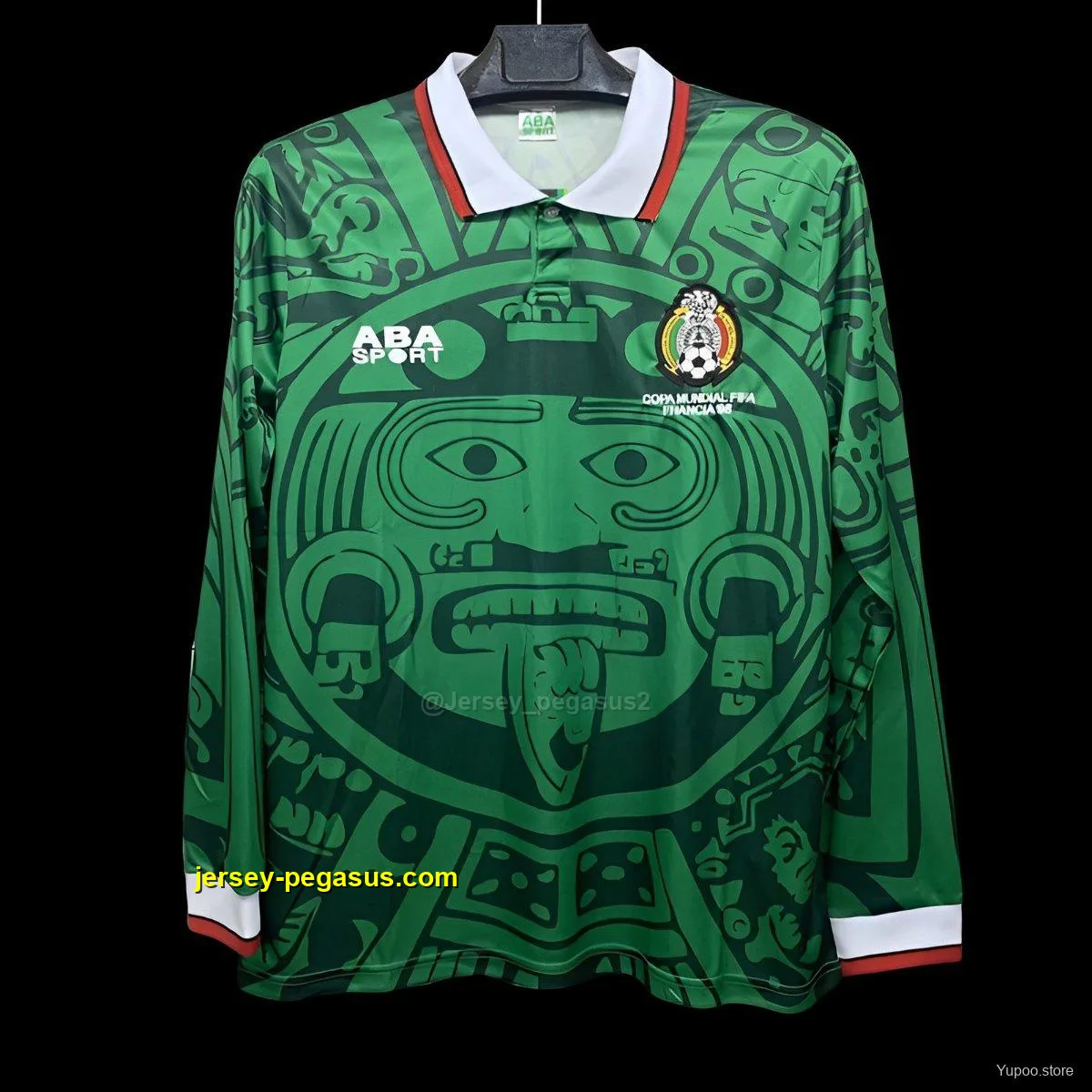 Retro 1998 Mexico Home Long Sleeve Jersey Retro 1998 Mexico Home Long Sleeve Jersey