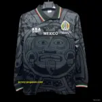 Retro 1998 Mexico Third Black Long Sleeve Jersey