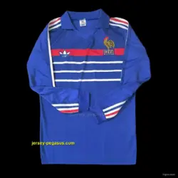 Retro 2004 France Home Long Sleeve Jersey