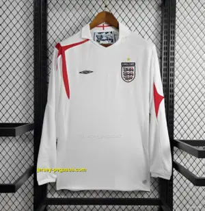 Retro 2006 England Home Long Sleeve Jersey