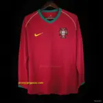 Retro 2006 Portugal Home Long Sleeve Jersey