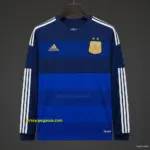 Retro 2014 Argentina Home Long Sleeve Soccer Jersey