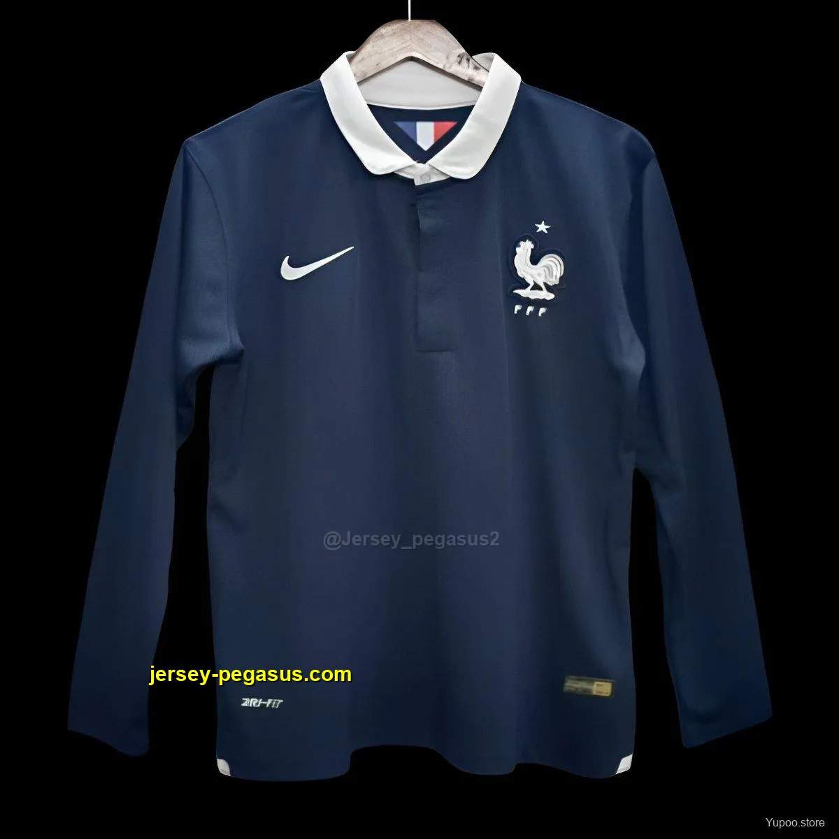 Retro 2014 France Home Long Sleeve Jersey Retro 2014 France Home Long Sleeve Jersey