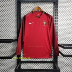 Retro 2016 Portugal Home Long Sleeve Jersey