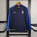 Retro 2018 France Home Long Sleeve Jersey
