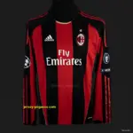 Retro AC Milan Home Long Sleeve Jersey