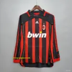 Retro AC Milan Long sleeve home Soccer Jersey