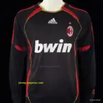 Retro AC Milan Third Black Long Sleeve Jersey