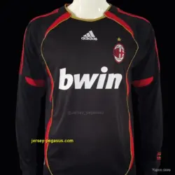 Retro AC Milan Third Black Long Sleeve Jersey