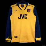 Retro Arsenal Away Yellow Long Sleeve Jeresy