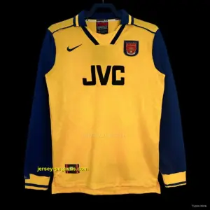 Retro Arsenal Away Yellow Long Sleeve Jeresy
