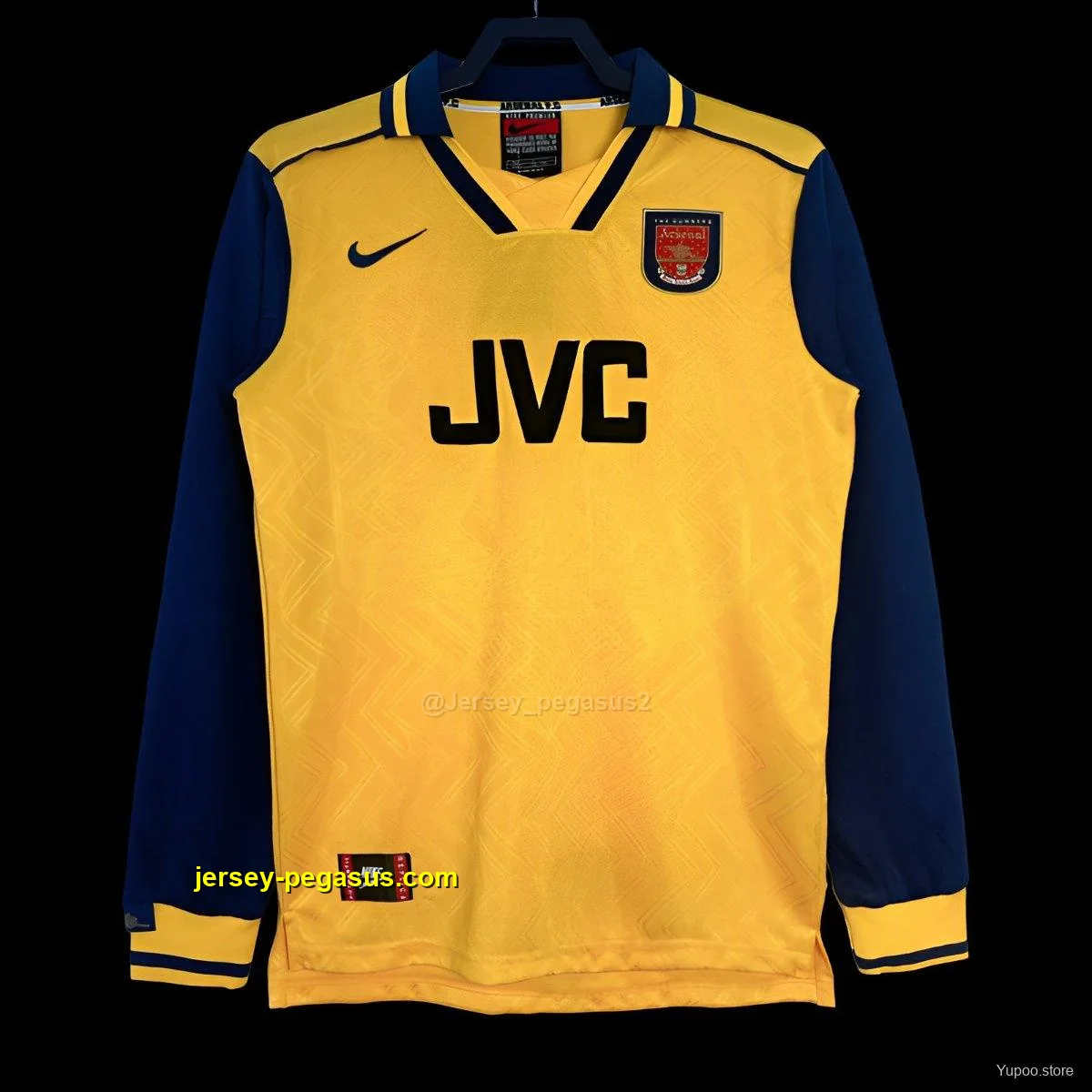 Retro Arsenal Away Yellow Long Sleeve Jeresy Retro Arsenal Away Yellow Long Sleeve Jeresy