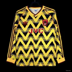 Retro Arsenal Away Yellow Long Sleeve Jersey