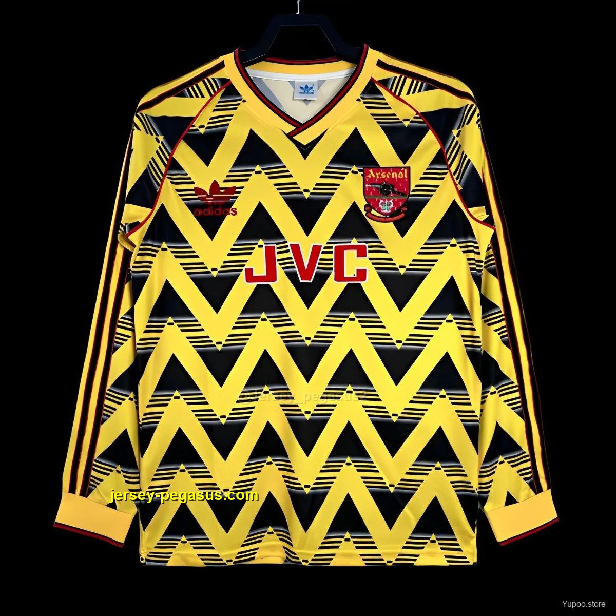 Retro Arsenal Away Yellow Long Sleeve Jersey Retro Arsenal Away Yellow Long Sleeve Jersey