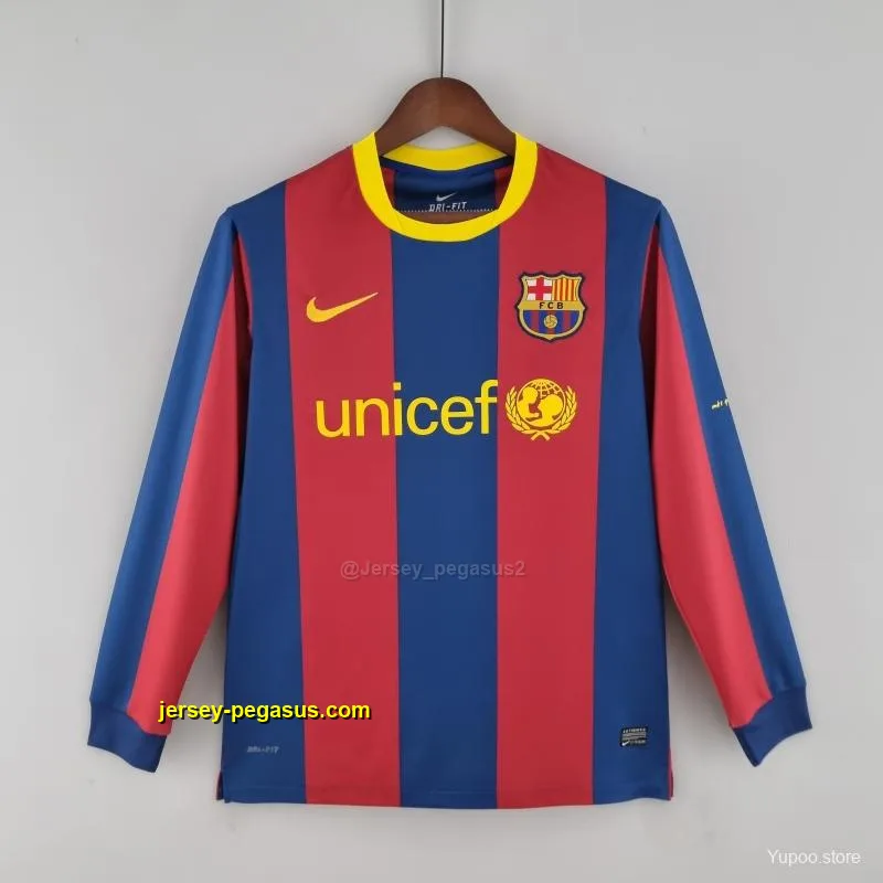 Retro Barcelona Long Sleeve Home Soccer Jersey Retro Barcelona Long Sleeve Home Soccer Jersey