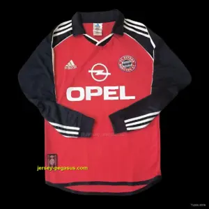 Retro Bayern Munich Home Long Sleeve Jersey