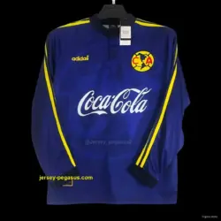 Retro Club America Away Blue Long Sleeve Jersey
