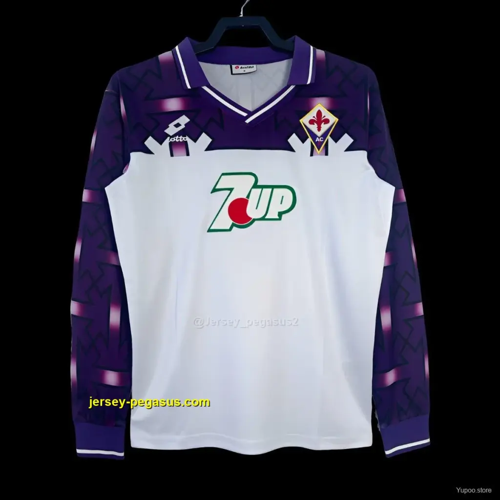 Retro Fiorentina Away Long Sleeve Jersey