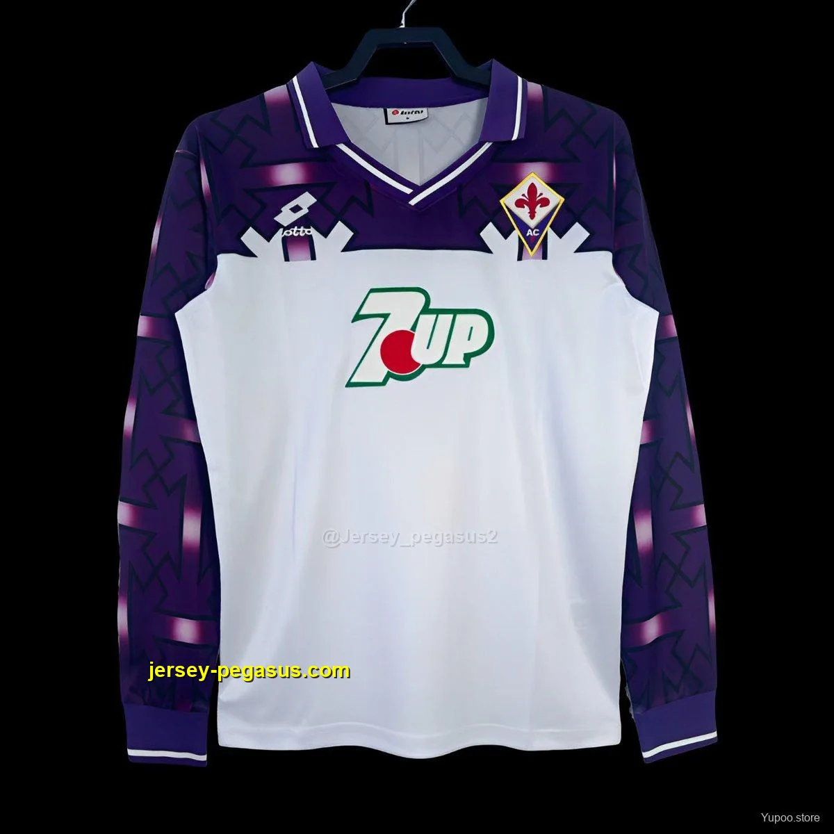 Retro Fiorentina Away Long Sleeve Jersey Retro Fiorentina Away Long Sleeve Jersey