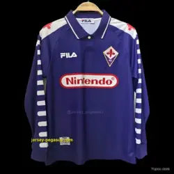 Retro Fiorentina Home Long Sleeve Jersey