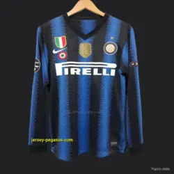 Retro Inter Milan Home Long Sleeve Jersey