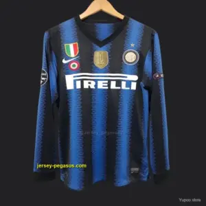 Retro Inter Milan Home Long Sleeve Jersey