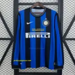 Retro Inter Milan Long Sleeves Champions League Edition Home Jersey