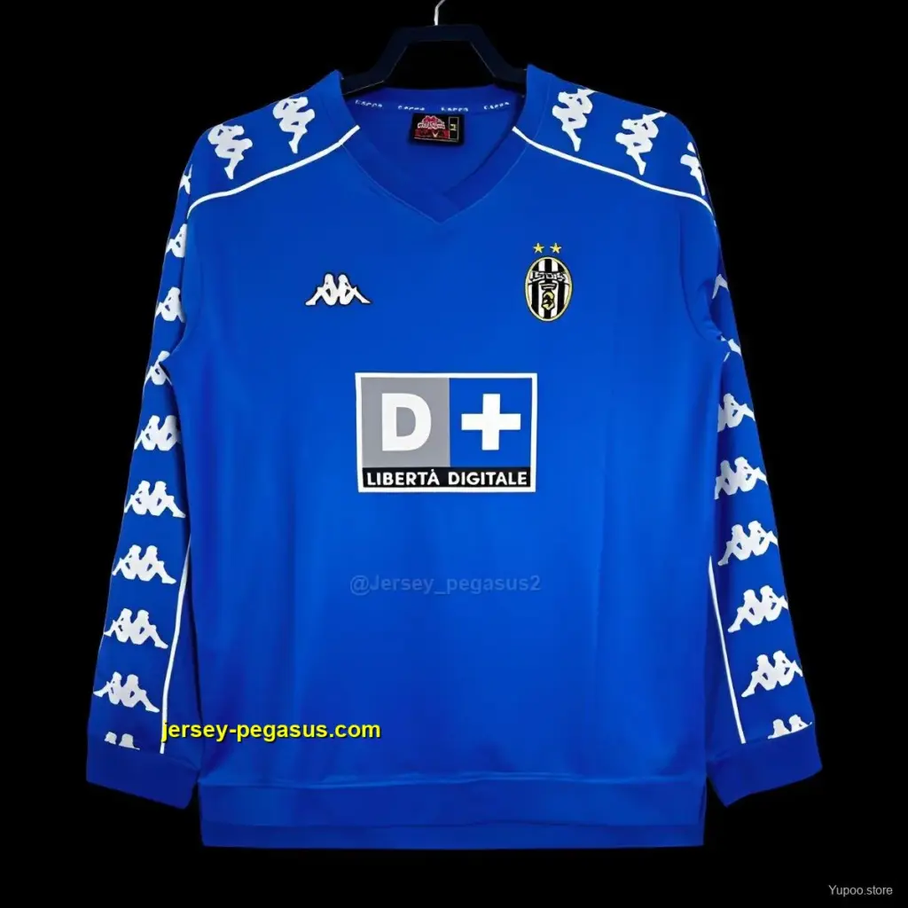 Retro Juventus Away Long Sleeve Blue Jersey