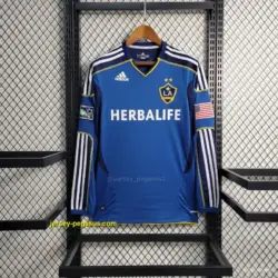 Retro La Galaxy Long Sleeve Away Blue Jersey