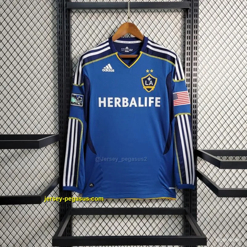 Retro La Galaxy Long Sleeve Away Blue Jersey Retro La Galaxy Long Sleeve Away Blue Jersey