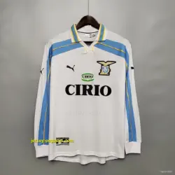 Retro Lazio Long sleeve away Soccer Jersey