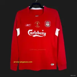 Retro Liverpool Home Long Sleeve Jersey