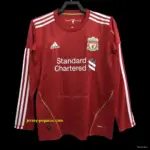 Retro Liverpool Home Long Sleeve Soccer Jersey