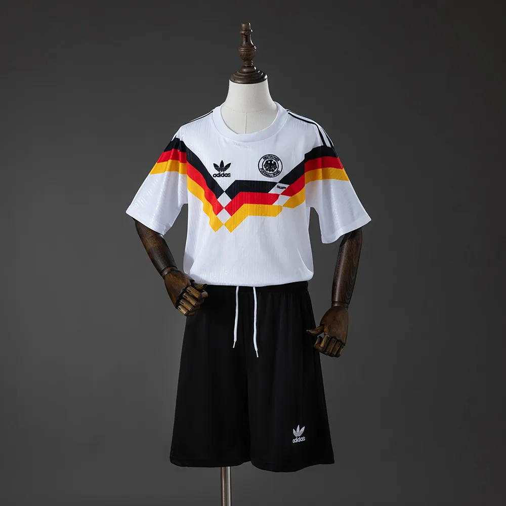 Germany 1990 Home Retro Kids Kit Jersey Germany 1990 Home Retro Kids Kit Jersey