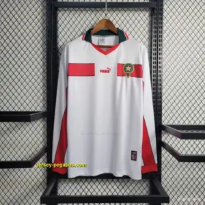 Retro Long Sleeve 1998 Morocco Away Soccer Jersey