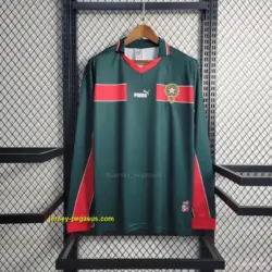 Retro Long Sleeve 1998 Morocco Home Soccer Jersey