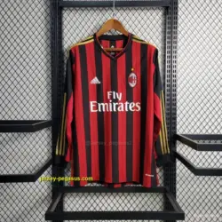 Retro Long Sleeve 20 AC Milan Home Jersey