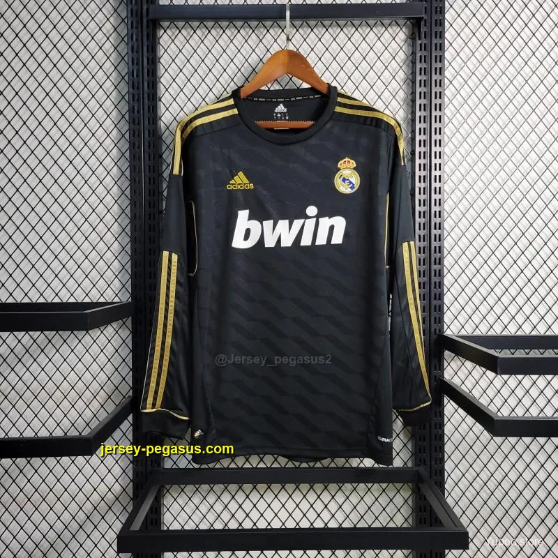 Retro Long Sleeve 20 Real Madrid Away Black Jersey Retro Long Sleeve 20 Real Madrid Away Black Jersey