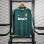 Retro Long Sleeve 20 Real Madrid Third Green Jersey
