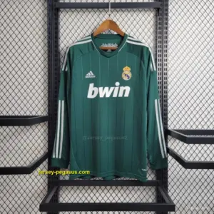 Retro Long Sleeve 20 Real Madrid Third Green Jersey