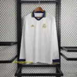 Retro Long Sleeve 20 Real Madrid Training White Jersey
