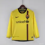 Retro Long Sleeve Barcelona Away Soccer Jersey