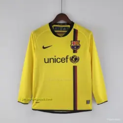 Retro Long Sleeve Barcelona Away Soccer Jersey